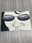 Max Racks Advertising Postcard vintage 1997 Advertising Max Racks guy in sunglas