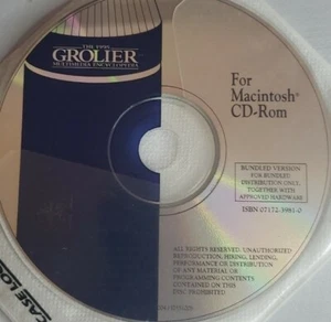 Grolier Multimedia Encyclopedia CD Rom for MAC Version 7.0.4  Year 1995 - Picture 1 of 4
