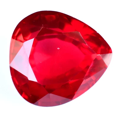 38.35 CT Stunning Natural Mozambique Blood Red Ruby Certified Treated Gemstone - Image 1 of 4