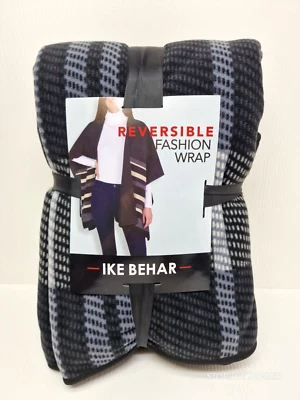 NWT Ike Behar Women's Multicolor Reversible Fashion Wrap 100% Polyester One Size - Image 1 of 4