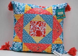 "Almohada decorativa cuadrada ""Patchwork Medley"" Pioneer para mujer" - Imagen 1 de 11