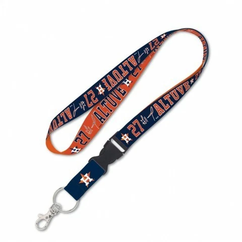 JOSE ALTUVE HOUSTON ASTROS KEY CHAIN LANYARD DETACHABLE BUCKLE 1"W x 22"L Cover