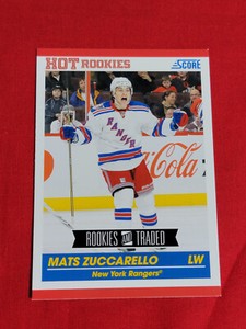 2010-11 Score Rookies & Traded Mats Zuccarello Rookie RC Set Break #610