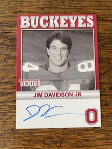 Jim Davidson Jr. TK Legacy Ohio State Buckeyes Signature Autograph Card Auto B54 - Picture 1 of 1