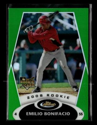 2008 Finest #136 Emilio Bonifacio Refractors Green #/199 - Image 1 of 2