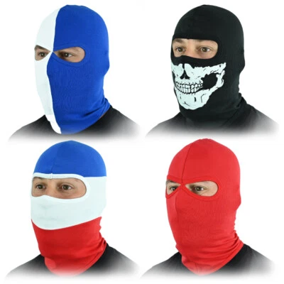 Sturmhaube Sturmmaske Kapuzenmütze Balaclava Schutz Hooligans Ultras Mix Farbe - Bild 1 von 4