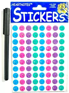 Emojis VTG Stickers Teacher Reward Scrapbooking Card Craft Paper Heartnotes - Picture 1 of 1