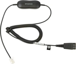 Genuine Jabra GN GN1200 (88011-99) 6.56 Ft. RJ-10 Quick Disconnect Coiled Cable - Picture 1 of 7