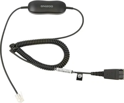 Genuine Jabra GN GN1200 (88011-99) 6.56 Ft. RJ-10 Quick Disconnect Coiled Cable - Image 1 of 4