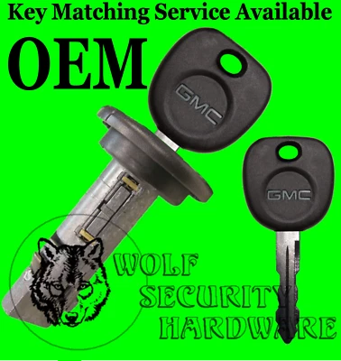 2002 Sierra Pickup Others Ignition Key Switch Lock Cylinder Tumbler 2 GM Keys - Image 1 of 2