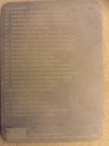 COLECCIÓN DE TERROR BRITÁNICA SERIE UNO: PLACA DE IMPRESIÓN: PARTE POSTERIOR DE LA TARJETA BASE 92 - Imagen 1 de 1