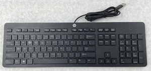 HP 803181-001 Slim USB Wired Enhanced Keyboard KBA211 - Picture 1 of 8