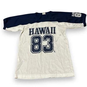 Camiseta de fútbol vintage de malla de Hawaii de los 80 camisetas de polietileno medianas 83 - Imagen 1 de 8