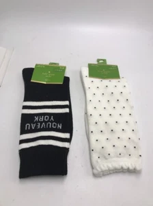 $20  Kate Spade  crew  socks set of two  S10 - Picture 1 of 5