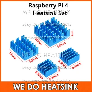 Raspberry Pi 4 4b Model B Aluminum Heatsink Kit With Thermal Adhesive Tape / Pad - Afbeelding 1 van 20