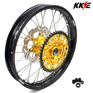KKE 2.15*19" CNC Rear Dirt Bike Spoke Wheel for 2001-2008 Suzuki RM125 RM250 Rim - Picture 1 of 7