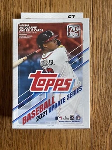 2021 Topps Baseball Update Series Sealed Hanger Box - 67 Cards - Free Shipping - Bild 1 von 2