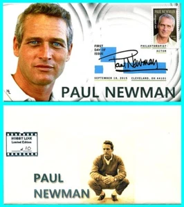 Paul Newman Ersttagsbrief mit Farbstempel Typ 1 - Bild 1 von 1