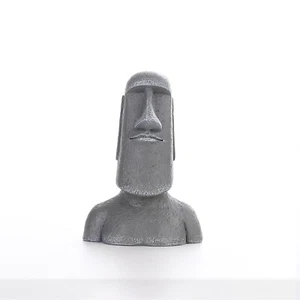 Easter Island Moai Head Statue, Moai Figurine Sculpture Showpiece, Abstract F... - Picture 1 of 2