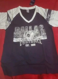 Dallas Cowboys Est. 1960 Women's Short Sleeve Tee Cowboys Her Style NWT - Picture 1 of 6