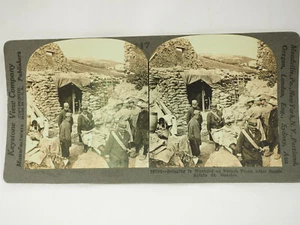Antique Stereoview Card. Keystone. 18754 Bringing in Wounded on French Front  - Picture 1 of 4