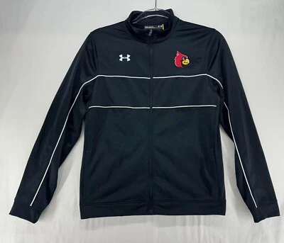 Chaqueta Under Armour Louisville Cardinals Juvenil Grande Cremallera Completa Negra Foto 1 de 4
