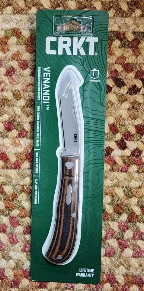 CRKT Venandi Pocket Knife G10 Slip Joint Folder 7100c 7 1/8" Richard Roger's NEW - Image 1 of 1