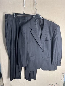 JT Vinson Co 2 Piece Suit Lanificio F.Lli Cerruti Wool Men 48L 40x30 Slim Custom - Picture 1 of 18