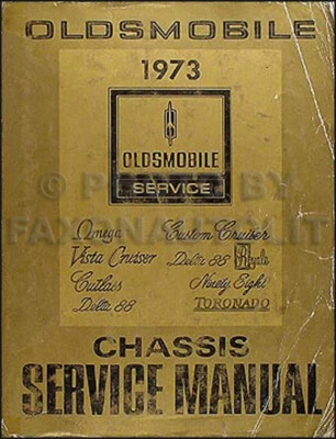 Oldsmobile 1973 chasis manual de servicio original OEM Olds taller de reparación libro Foto 1 de 2