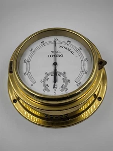 Philips Messing Hygrometer/Thermometer - nicht getestet, Gebrauchsspuren - Bild 1 von 10