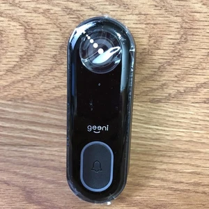 Geeni Doorpeek 1080p Smart WiFi Doorbell Black Camera Front door Security - Picture 1 of 3