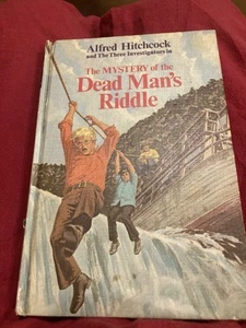 Alfred Hitchcock Three Investigators #22 Mystery of the Dead Man's Riddle HC - Picture 1 of 8