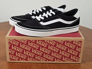 Vans Brooklyn LS Sneaker Skateschuhe Damen 10,5 UK 8 EUR 42 NEU Schwarz Weiß - Bild 1 von 5