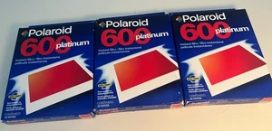 Sealed Polaroid 600 Platinum Instant Film Photo 3 Packs Of 10 Expired 08/01 NOS - Picture 1 of 5