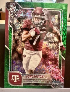 2025 Bowman Chrome University KC Concepcion 1st Green Shimmer Refractor /99 RC - Bild 1 von 1