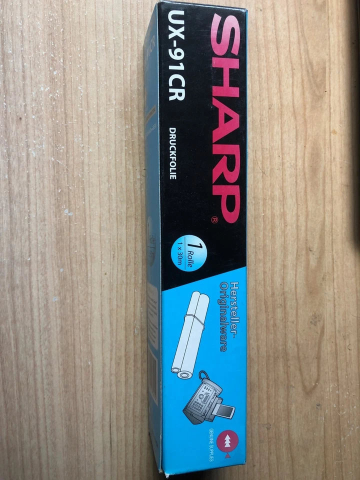 Genuine Sharp Original Fax Imaging Film UX-91CR. 1 Roll - 30m. Ux-A 160 255  etc - Image 1 of 2