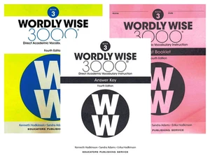 Wordly Wise 3000® 4Th Edition Grade 3 SET -- Student Book, Test Booklet and Answ - Picture 1 of 4