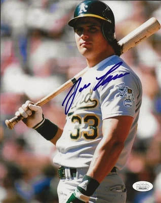 Jose Canseco signed Oakland Athletics A's 8x10 photo #4 JSA Witnessed - Image 1 of 2