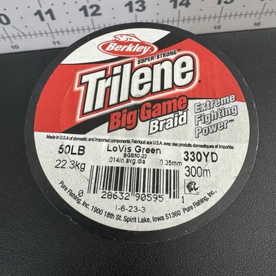Trilene Big Game 50lb Braid Test Line 330yds Low Visibility Lo Vis Fishing - Image 1 of 4