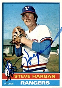 Steve Hargan 1976 Topps #463 Texas Rangers Autographed Signed Baseball Card - Picture 1 of 2