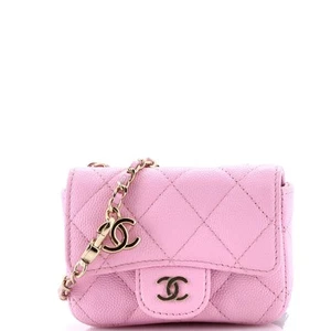 Chanel Classic Flap Chain Belt Bag Quilted Caviar Mini - Picture 1 of 6