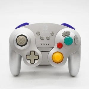 Nintendo Switch Power A Wireless Gamecube Controller Silver - Tested! - Picture 1 of 4