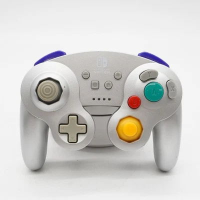 Nintendo Switch Power A Wireless Gamecube Controller Silver - Tested! - Image 1 of 4
