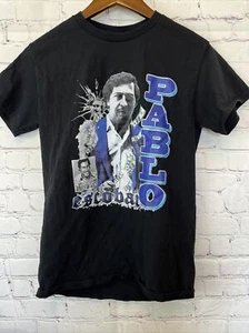 Camiseta Negra Pablo Escobar Talla Pequeña Manga Corta Gilden - Imagen 1 de 4