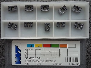 ¡VENTA! 10 x PLACAS DE CORTE REVERSIBLES WNT LDHT 100204ER-29 DPX1235 - Imagen 1 de 1