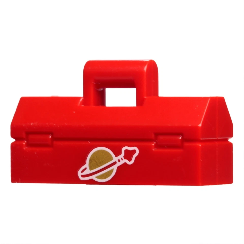 NUEVO LEGO - Accesorio de figura - Herramienta - Caja de herramientas con logotipo clásico del espacio rojo x 1  Foto 1 de 1