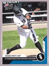 Edwin Encarnacion White Sox 2020 Topps Now #176 Most HR's One Month Blue 02/49