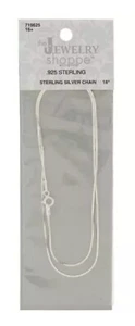 925 Sterling Silver Chain Necklace .925 — 18” - Picture 1 of 4