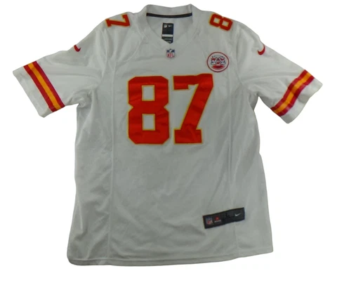 NFL NIKE Travis Kelce #87  Kansas City Chiefs White Jersey Size L Large Cover