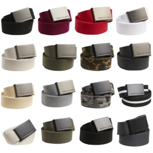 Urban Classics ® Basic Canvas Belt Stoffgürtel Damen Herren Koppel Gürtel 120 cm - Bild 1 von 20